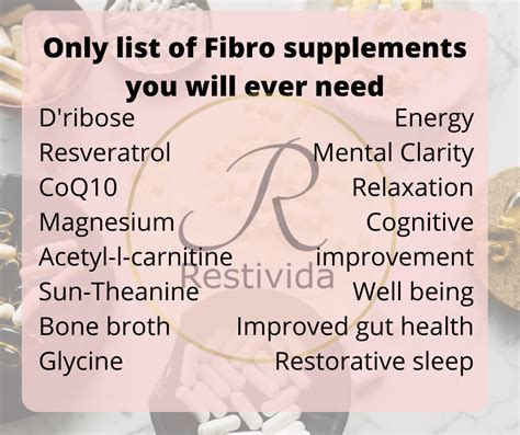 The Only List Of Fibromyalgia Supplements You Will Ever Need