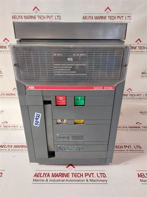 Abb Sace Emax Circuit Breaker For Effective Power Control