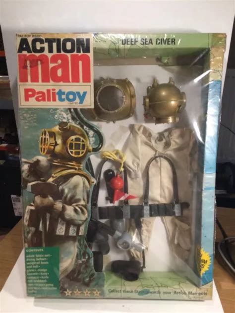 Vintage Action Man Deep Sea Diver Set 34506 Within Its Original Box Palitoy £299 00 Picclick Uk