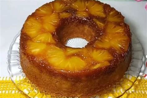 Bolo de Abacaxi Caramelizado Uma Explosão de Sabores em Cada Mordida