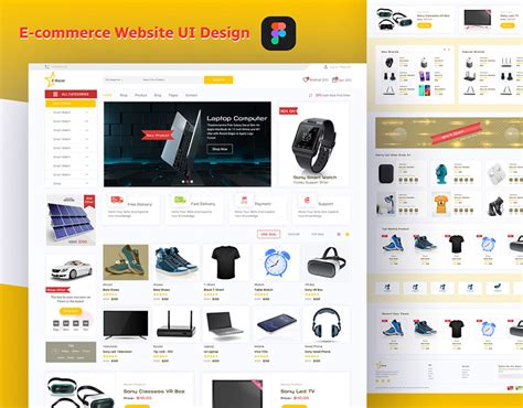 Ecommerce website Template design :: Behance