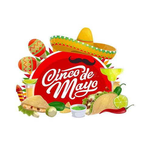 Sombrero Maracas Cinco De Mayo Stock Illustrations 4018 Sombrero Maracas Cinco De Mayo Stock