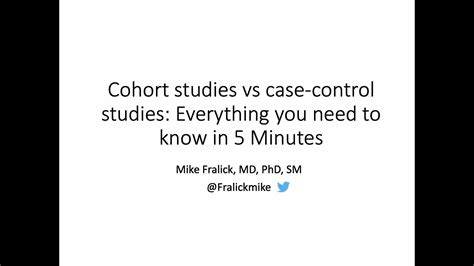 Cohort Study Vs Case Control Study Everything You Need To Know In Min