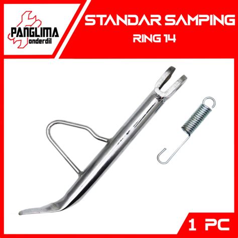 Standar Samping Motor Tipe 2 Warna Chrome Untuk Ring 14 Standart