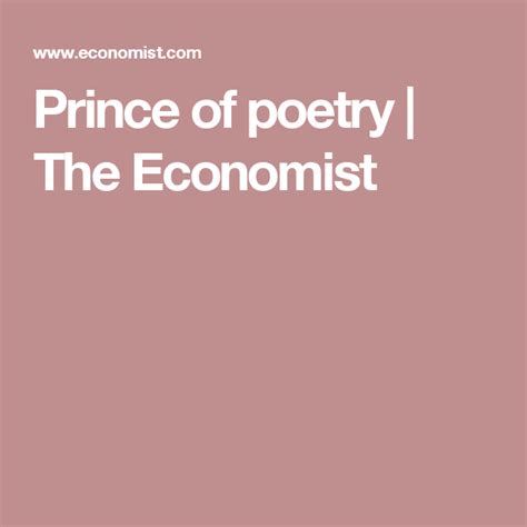 Prince Of Poetry Prince Poetry Book Worth Reading