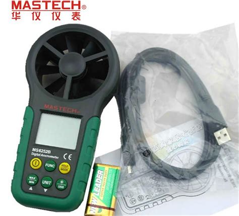 Mastech Ms B Digital Anemometer Wind Speed Meter Air Flow Tester