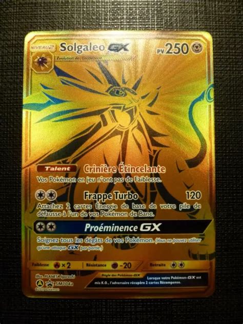 Carte Pok Mon Solgaleo Gx A Destin Es Occultes Officielle Neuve