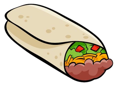 Premium Vector Mexican Burrito Tortilla Cartoon Illustration