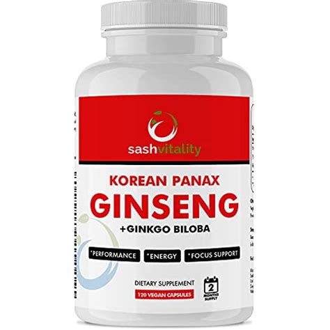 Buy Korean Red Panax Ginseng Ginkgo Biloba High Strength Natural