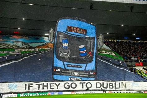 Rangers Fans Unveil Incredible Europa League Final Tifo In If We Go To