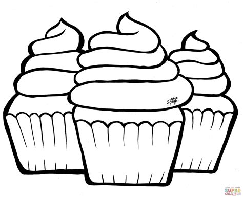 Disegno Di Cupcakes Da Colorare Disegni Da Colorare E Stampare Gratis