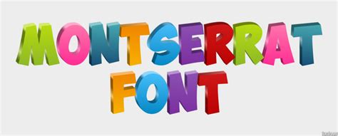 Montserrat Font Text Effect And Logo Design Font