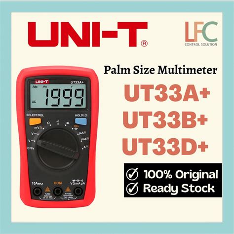 Uni T Ut A Ut B Ut D Series Palm Size Multimeters Shopee Malaysia