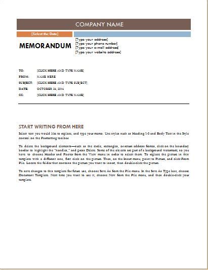 20 Free Editable Memo Templates For Ms Word Download