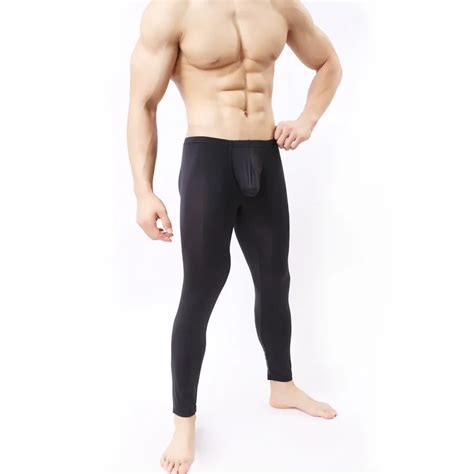 Sexy Men Long Johns Thermal Underwear Solid Thin U Low Set AliExpress