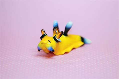 Pikachu Sea Slug Polymer Clay Figurine OOAK — Fox Luu Creations