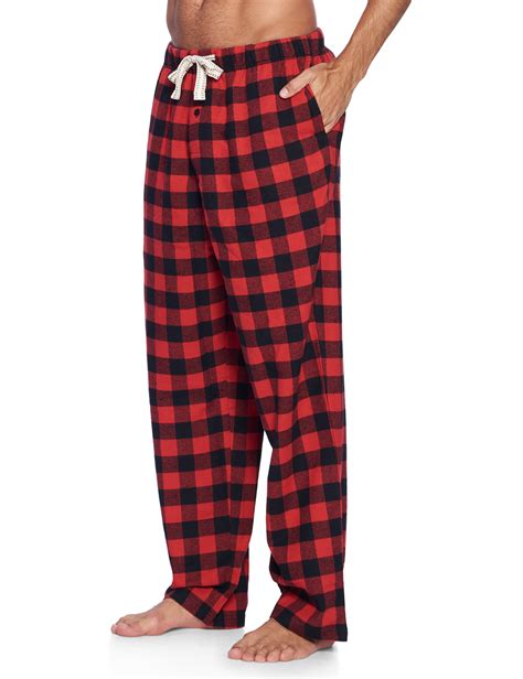 Ashford And Brooks Mens Luxurious Flannel Plaid 2 Pack Pajama Sleep Pants