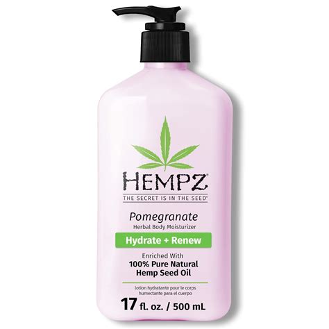 Hempz Body Lotion Pomegranate Bright Citrus Daily Moisturizing Cream 17oz