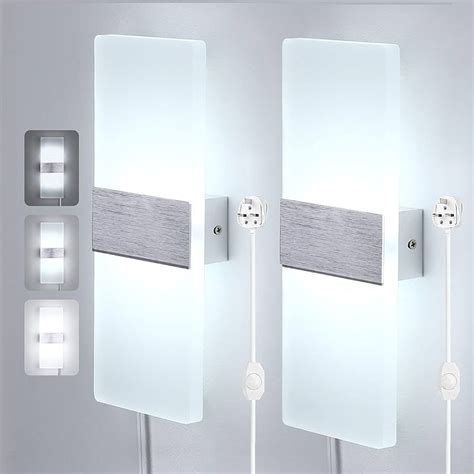 Glighone Led Wall Lights Indoor Dimmable Wall Sconce Up Down Wall