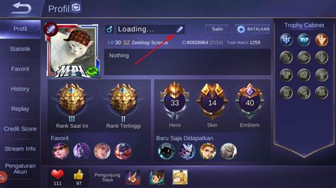 Cara Mengganti Nama Mobile Legends Menjadi Keren