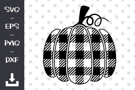 1 Buffalo Plaid Pumpkin Svg Designs Graphics