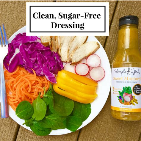 Sweet Mustard Sugar Free Salad Dressing Organic Salad Dressing Vegan Salad Dressing