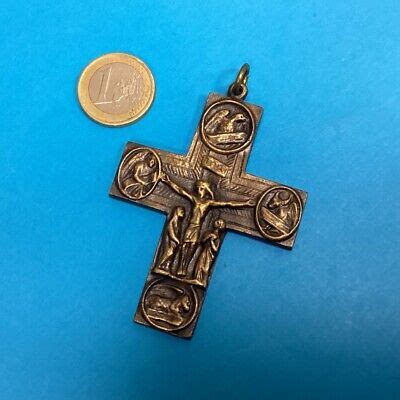 Croix Religieuse Ancienne Pendentif M Daillon J Sus Christ Ebay