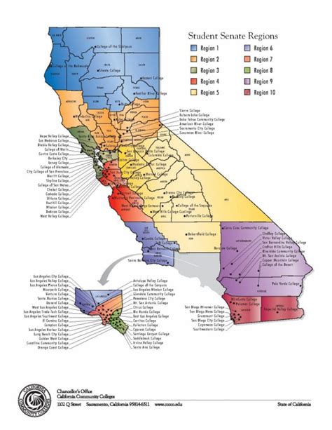 File:student Senate Regions Map.pdf - Wikipedia - California Community Colleges Map | Printable Maps