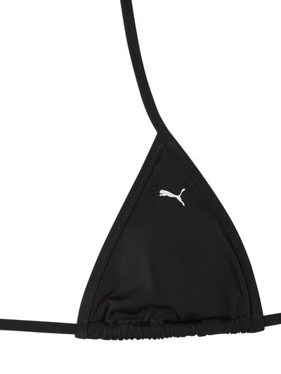 Puma Bikini Oberteil Mit Wattierten Cups Chlorresistent Black