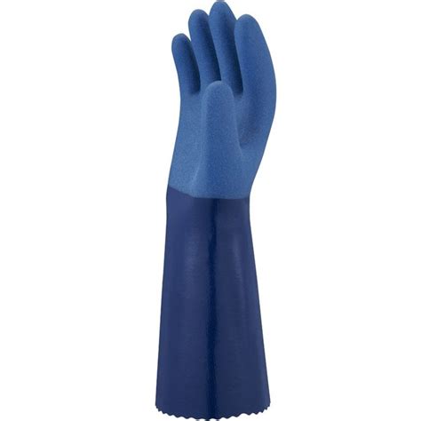 Showa Blue Nitrile Chemical Resistant Gloves Model Cs Fisher