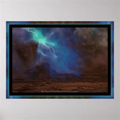 Mars Storm Poster | Zazzle