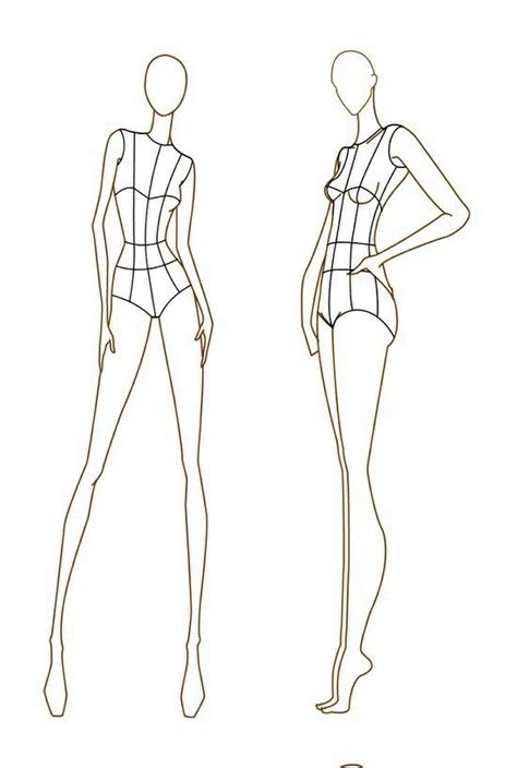 Fashion Illustration Template For Female Mannequins