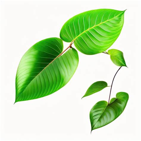 Premium Ai Image Tropical Green Leaf Vine Climber Plant Isolated On White Background Clipping