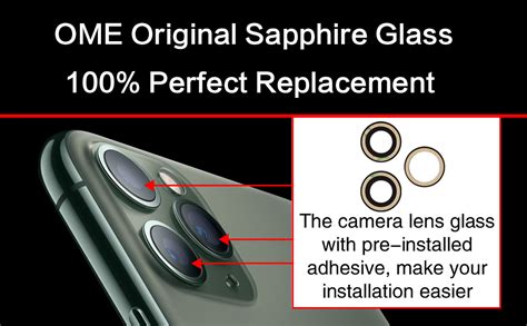 2pcs Asdawn Back Rear Camera Lens Glass Replacement For Iphone 11 Pro And 11 Pro Max