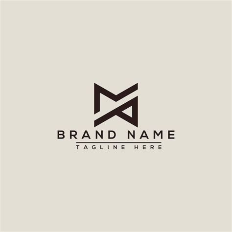 Mp Logo Design Template Vector Graphic Branding Element Vecteur Premium