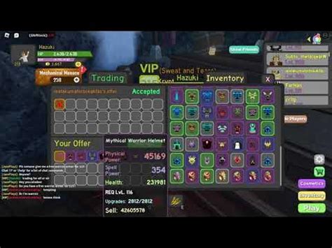 Dungeon Quest EIR trade! - YouTube