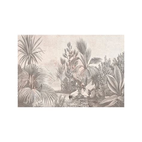 Mural Tropical Selva By Anima Deco Queen Of Palms Sepia Anim