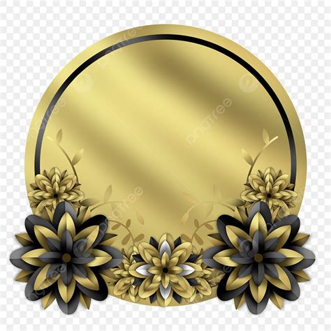 Gold Circle Frame Clipart Png Images Gold Circle Frame Decoration With