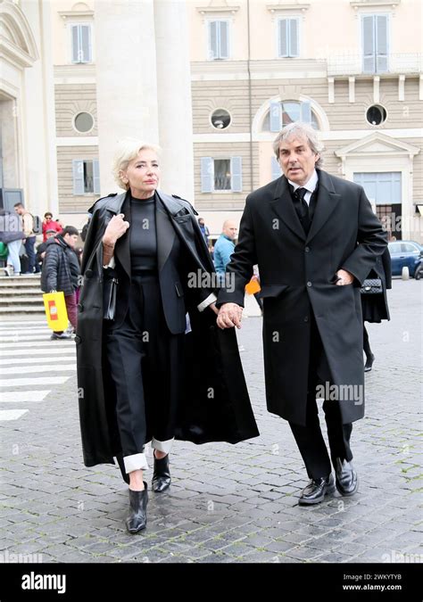 Rome Italy 23rd Feb 2024 Rome Funeral of Ira von Fürstenberg at