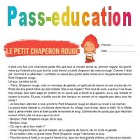 Le Petit Chaperon Rouge Ce R Cit Lecture Pdf Imprimer