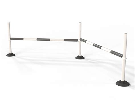 upright pole stand trio set  fence polyjumps
