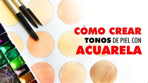 Cómo crear tonos de piel con acuarela How to make skin colors with