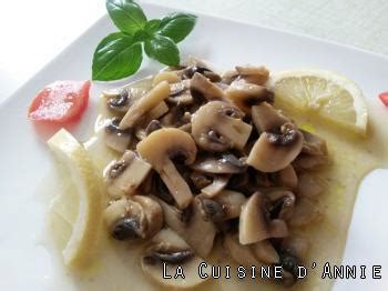 Recette Champignons Cuits La Grecque La Cuisine Familiale Un Plat