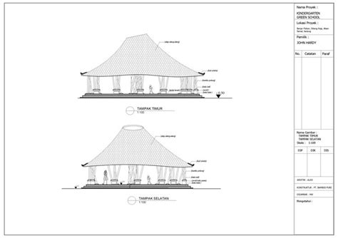 Two Drawings Showing The Different Sections Of A Building