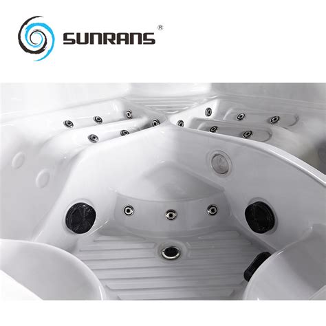 Sunrans Whirlpool Hydrotherapy Spa Acrylic Outdoor Hot Tub 5 Persons China Spa Hot Tub And 5