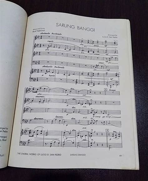 1975 The Choral Works Of Lucio San Pedro , Hobbies & Toys, Books ...