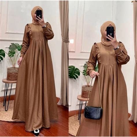 Jual Alisa Gamis Polo Linen Premium Shopee Indonesia