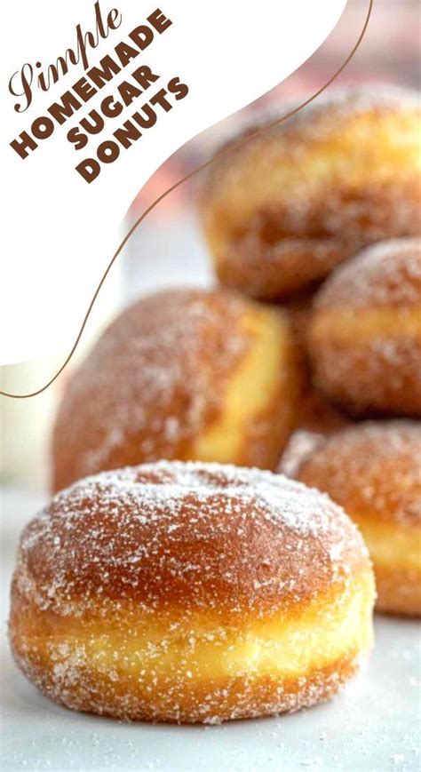 Simple Homemade Sugar Donuts Easy Donut Recipe Delicious Breakfast