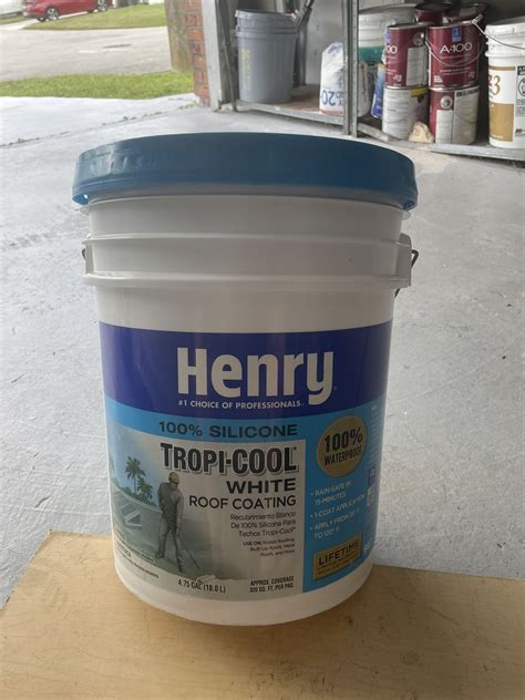 Henry Tropi Cool Gal Silicone White Roof Coating For