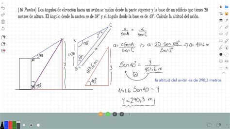 Problema 2 Problemas con triángulos no rectángulos La altitud de un